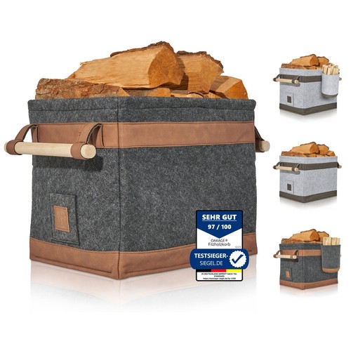 Oakage holzkorb kaminholz - holzkorb,