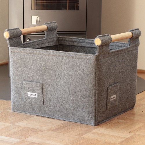 Premium filzkorb kaminkorb - premium,