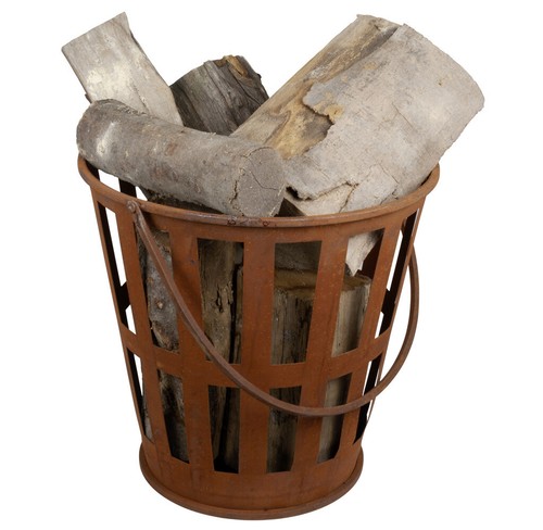 Kaminholzkorb rost 39cm - rost,