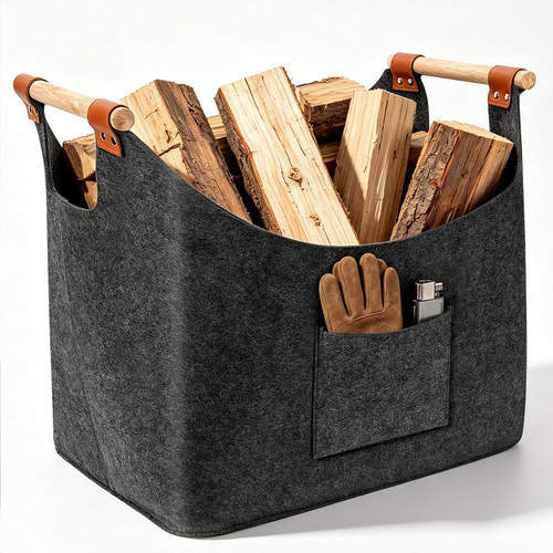 Holzkorb für kaminholz - kaminholz, 60l