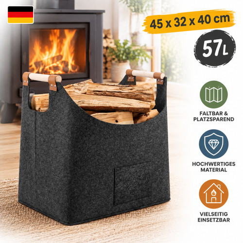 Holzkorb brennholzkorb xxl - holzkorb,