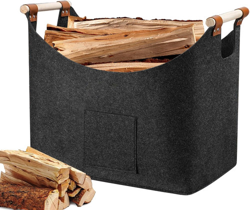 Holzkorb für kaminholz xxl - holzkorb,