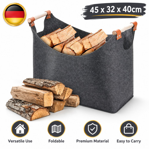 Holzkorb für kaminholz - holzkorb,