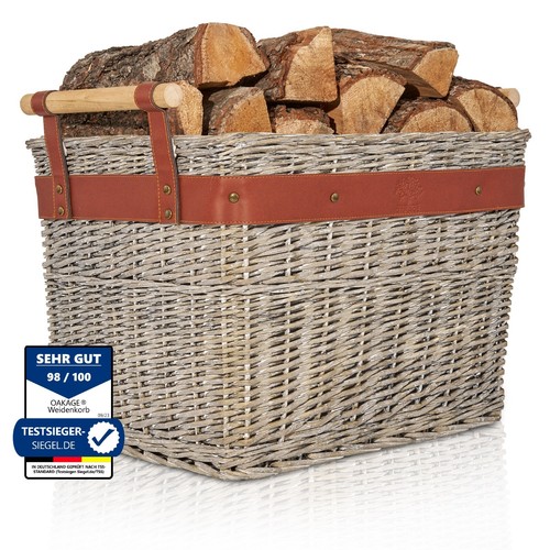 Oakage holzkorb kaminholz - holzkorb,
