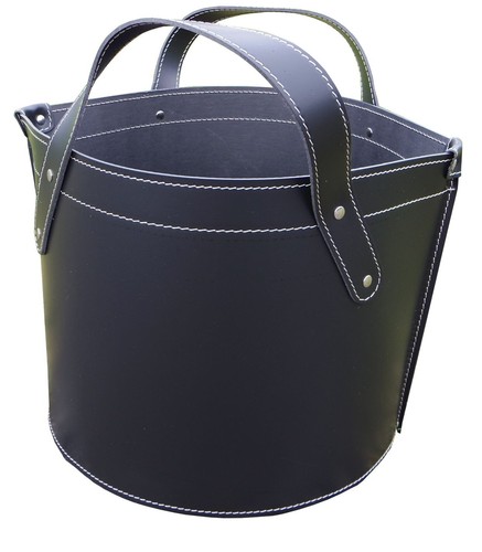 Holzkorb kamin firestyle leder - firestyle,