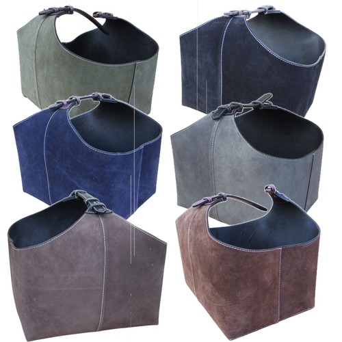 Kaminholzkorb wild leder - wild,