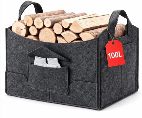 Kaminholzkorb 100l faltbar - 100l,