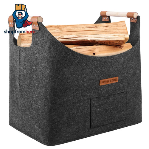 Holzkorb brennholzkorb robust - holzkorb,