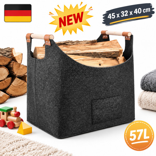 Brennholzkorb filzkorb xxl - brennholzkorb,