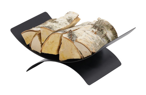 Holzkorb kamin metall schwarz - holzkorb,