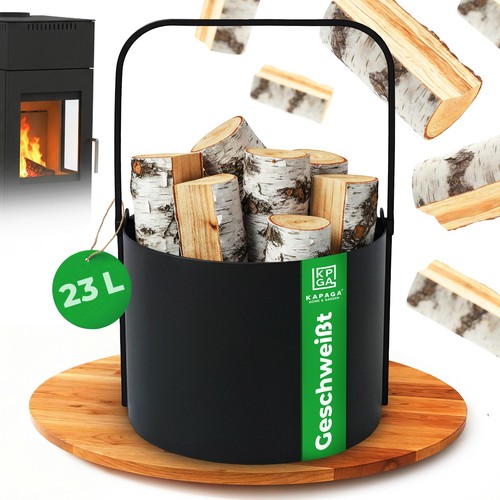 Holzkörbe metall kaminholz - metall,