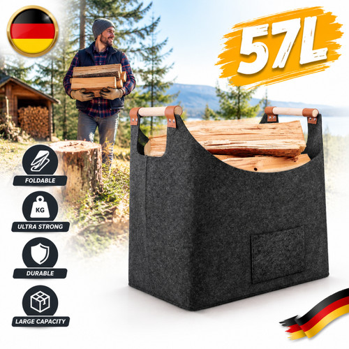 Holzkorb brennholzkorb 57l - brennholzkorb,