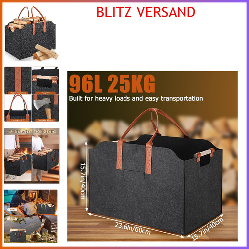 Faltbarer holzkorb filztasche - faltbarer,
